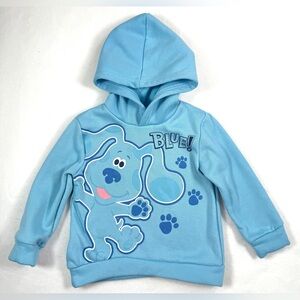 NICKELODEON Blue's Clues Toddlers' Blue Graphic Hoodie‎ Cartoon Playful Size 3T